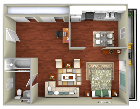 1550 & 1554 Woodruff Ave Studio-1 Bed Apartment for Rent - Photo Gallery 9